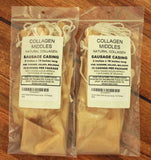 Collagen Middle Sausage Casings. Clear