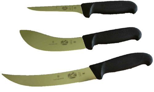 Victorinox 5 Inch Boning Knife, 8 Inch Breaking Knife AND the 6 Inch Skinning Knife