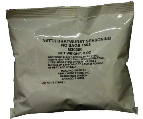 Witts Bratwurst Seasoning without Sage #1503