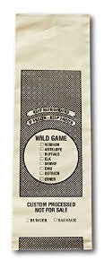 Freezer Bags - Wild Game/Venison/Deer - 2 Lb. Size