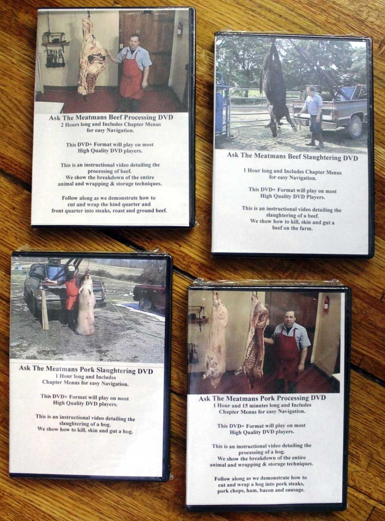 DVD Combo Beef Processing, Beef Slaughtering, Pork Processing, and Pork Slaughtering