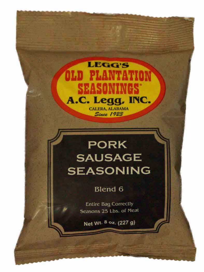 A.C. Legg #6 Pork Sausage Seasoning.  Blend #6