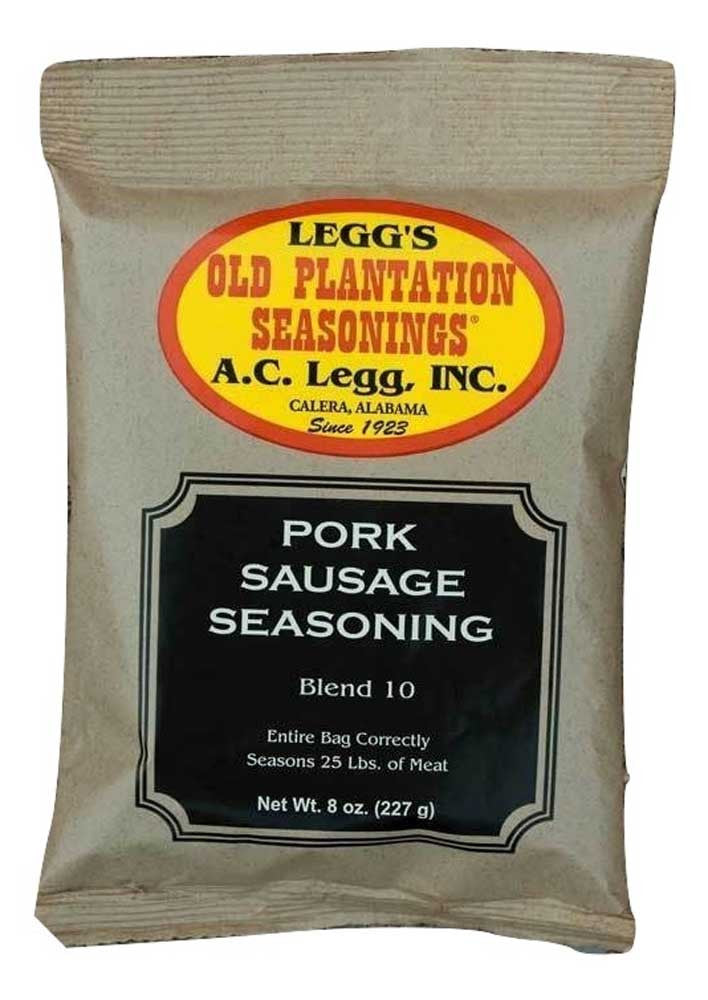 A.C. Legg #10 Pork Sausage Seasoning. Blend #10